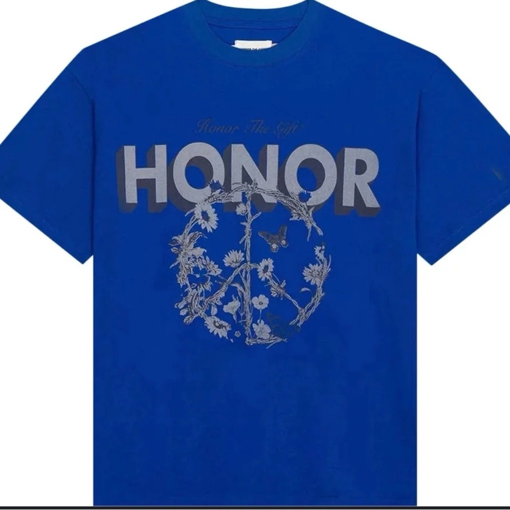 Honor The Gift Blue Graphic Tee
